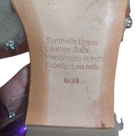 Jeffrey Campbell Silver Sandals with Shimmering Straps - Picture 14 of 15